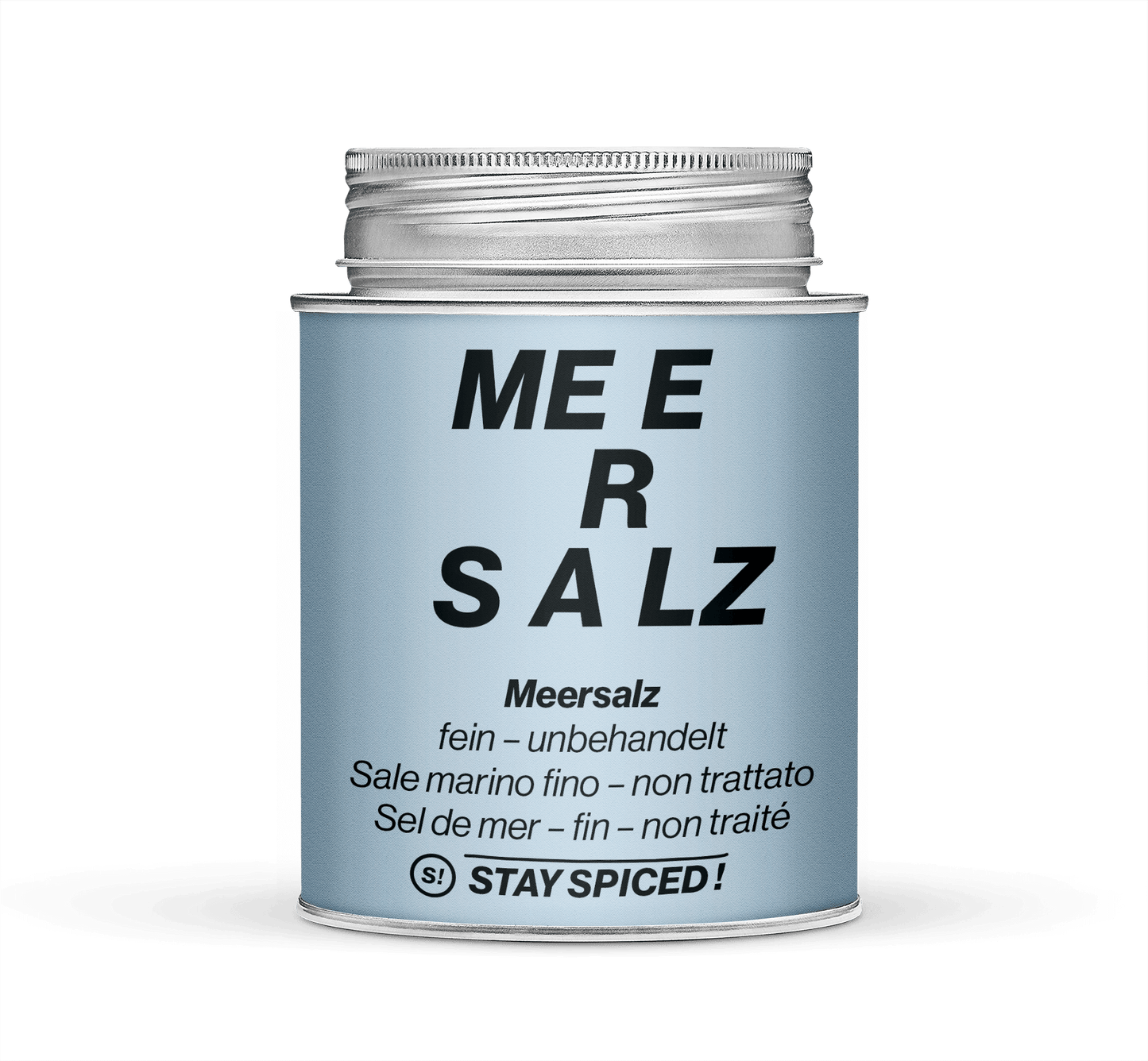 Meersalz fein - unbehandelt, 870 ml Schraubdose