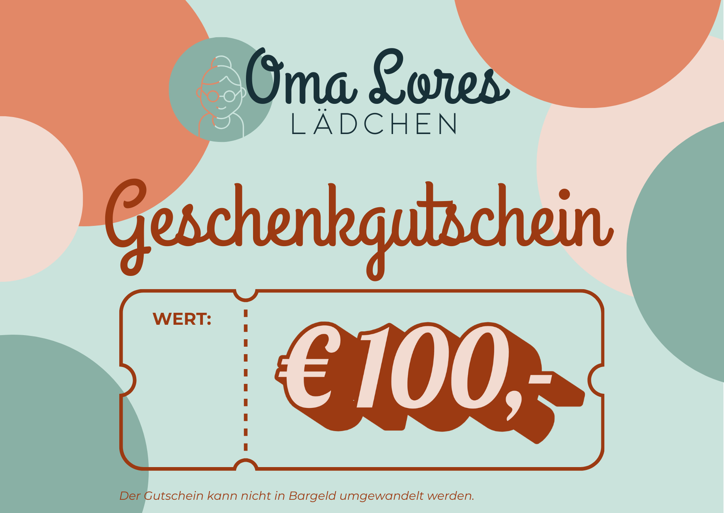Geschenkgutschein - Oma Lore
