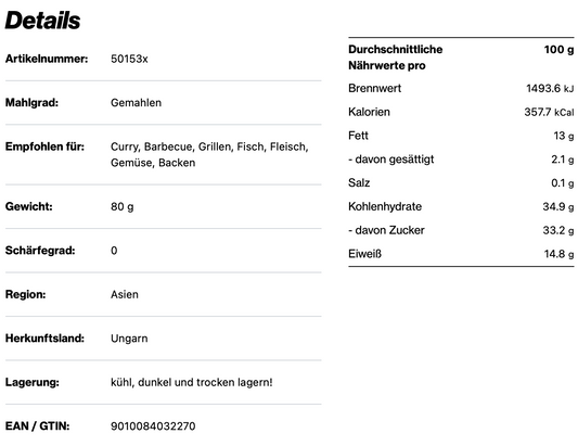 Paprika rosenscharf - original ungarisch, 170ml Schraubdose