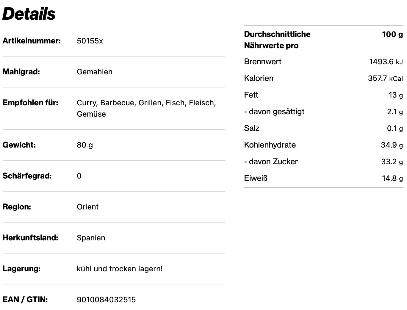 Pimenton de la Vera Doux - Paprika geräuchert edelsüß/mild, 170ml Schraubdose