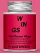 Hot Chicken Wings, 170ml Schraubdose