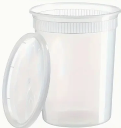 Aufbewahrungsbehälter mit Deckel, 0,9 Liter (2 Stück)