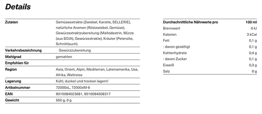 Gemüsesuppe, 870ml Schraubdose