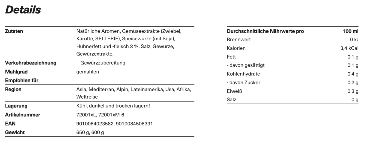 Hühnersuppe, 870ml Schraubdose