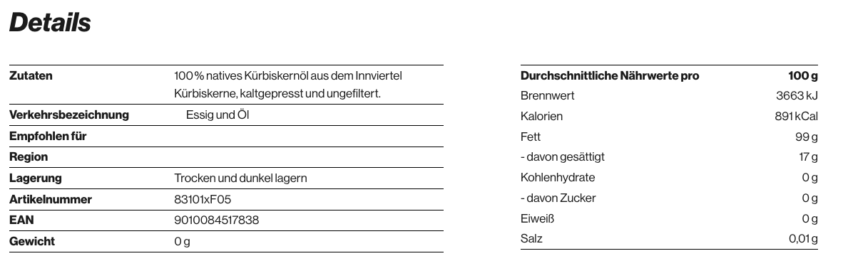 Stay Spiced! Kürbiskernöl vom Maiergut, 0,5 Liter