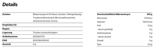 Stay Spiced! Birnen-Rosmarin Balsamessig, 0,5 Liter
