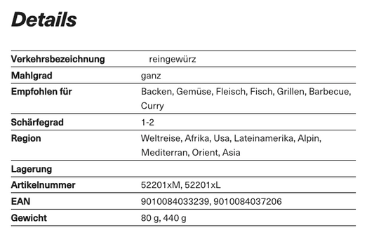 Tellicherry Pfeffer handverlesen, ganz, 170ml Schraubdose