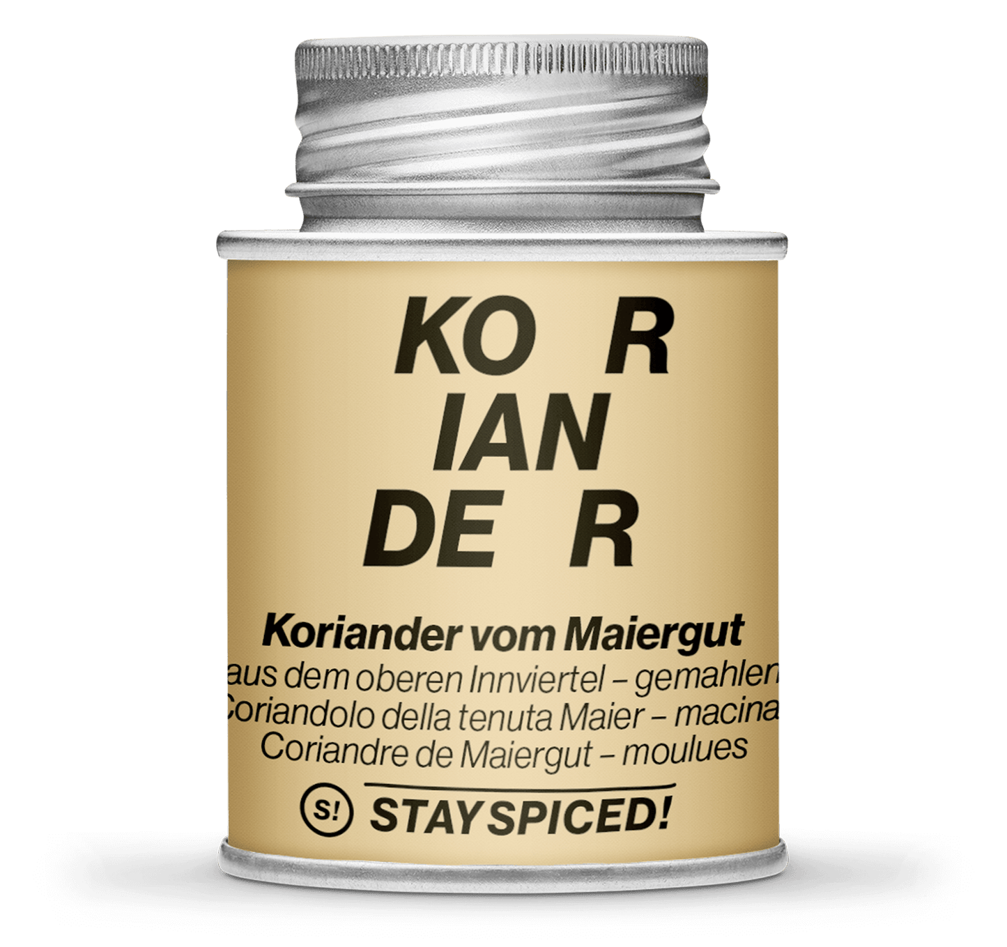 Koriander gemahlen vom Maiergut, 170ml Schraubdose