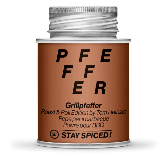 Grillpfeffer von Tom Henzle, 170ml Schraubdose