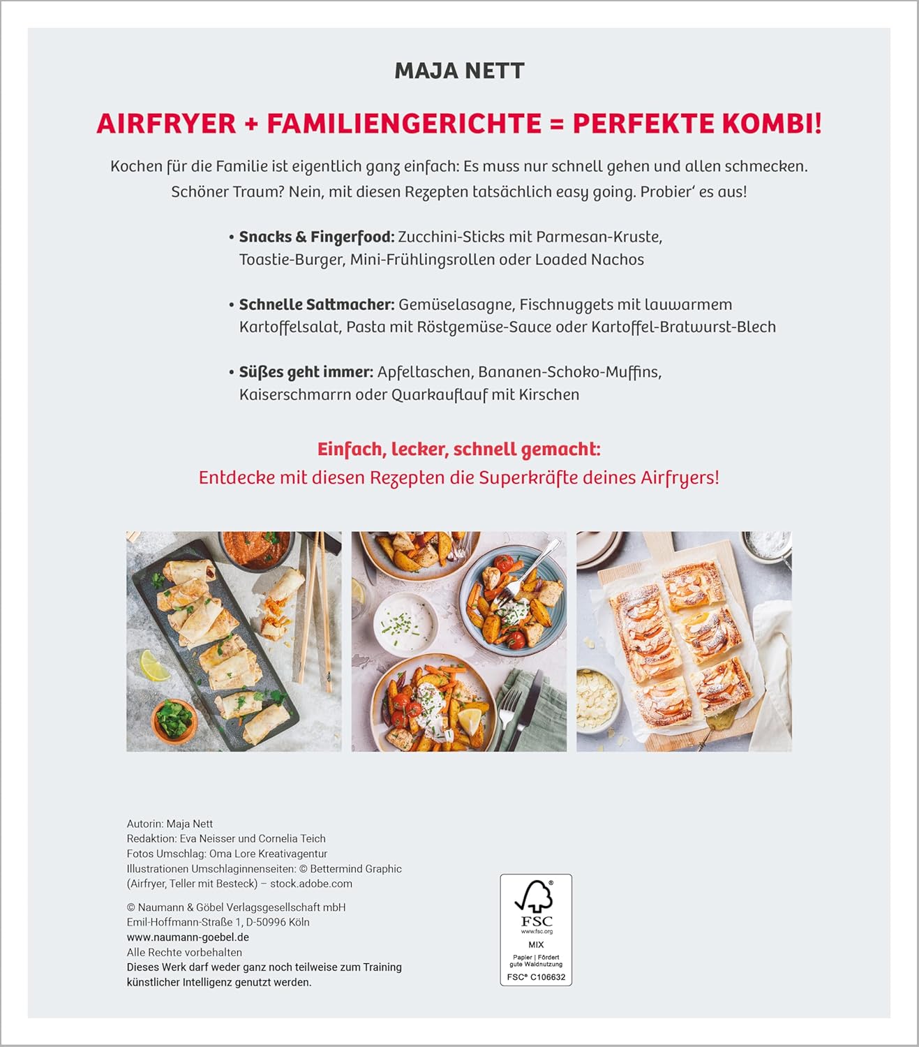Airfryer Familienrezepte: Kochen, was wirklich allen schmeckt I 45 Rezepte