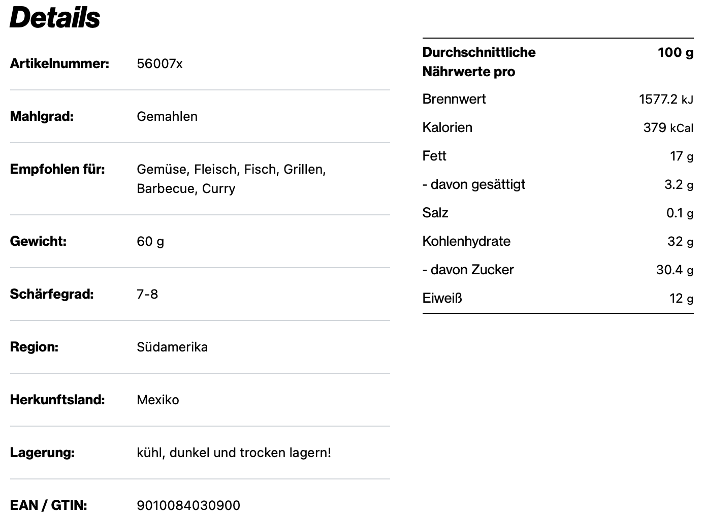 Cayenne Chili rot fein gemahlen, 170ml Schraubdose