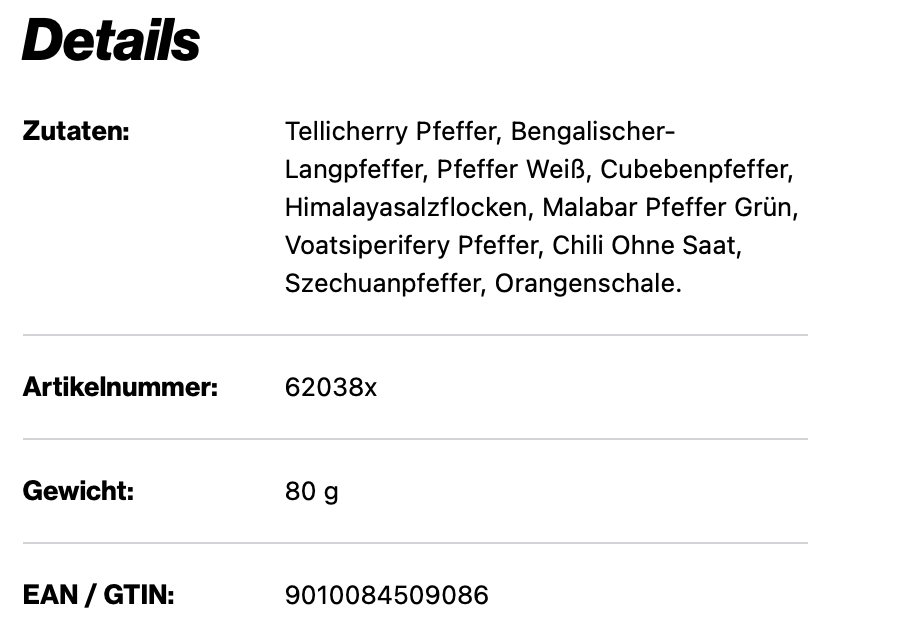 Grillpfeffer von Tom Henzle, 170ml Schraubdose