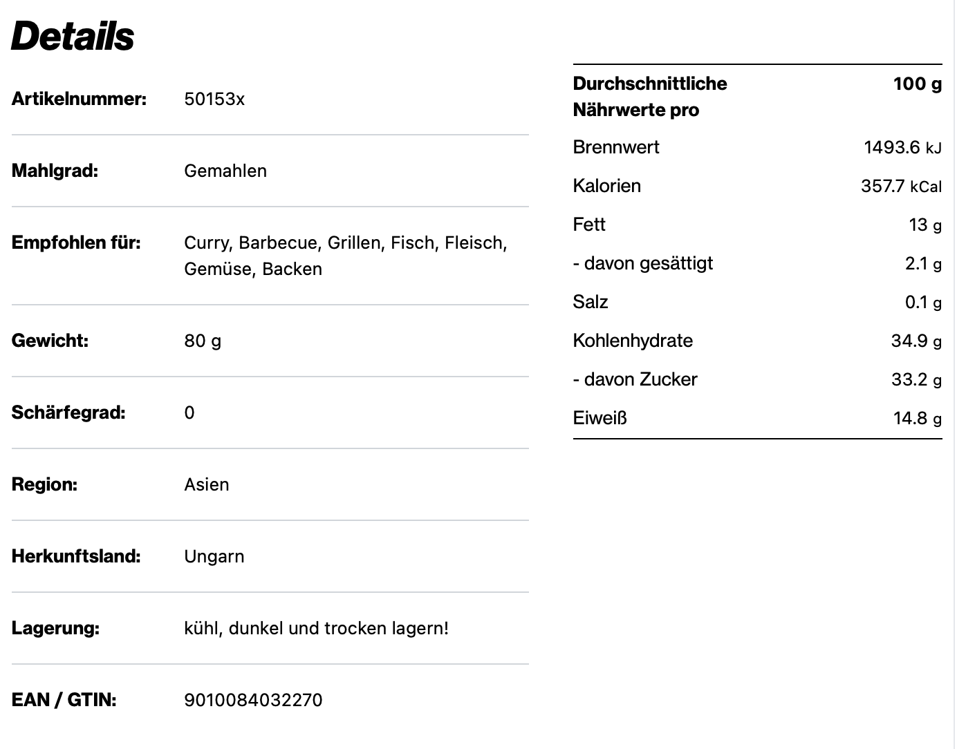 Paprikapulver edelsüß - aus Ungarn, 170ml Schraubdose