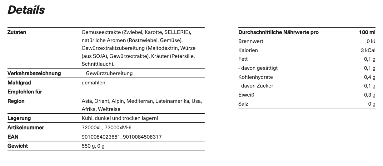 Gemüsesuppe, 870ml Schraubdose