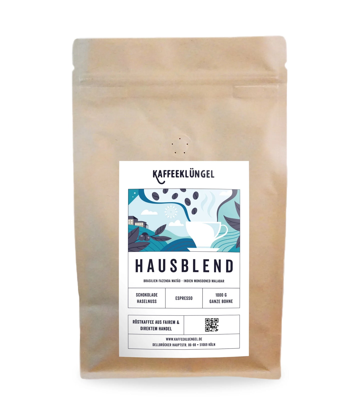 Kaffeeklüngel Hausblend Espresso, ganze Bohne