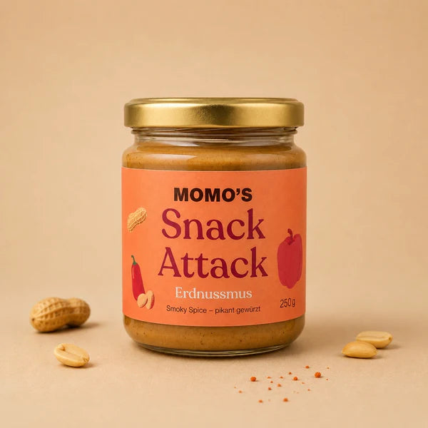 MOMO´S Snack Attack Erdnussmus, 250 g