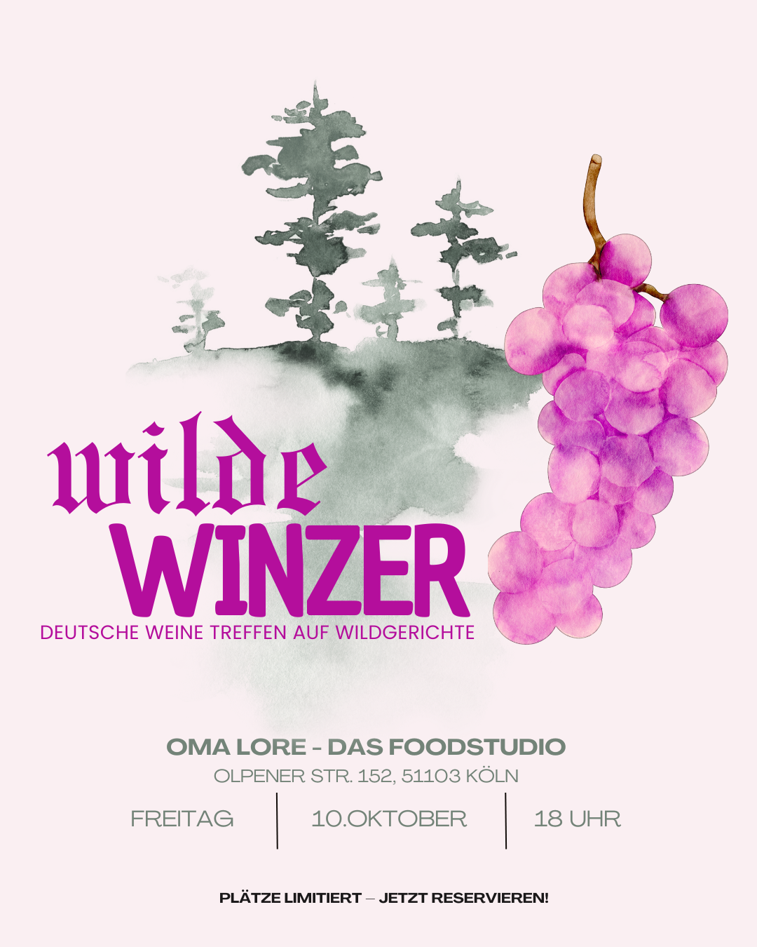 wilde Winzer - Deutsche Weine treffen auf Wildgerichte