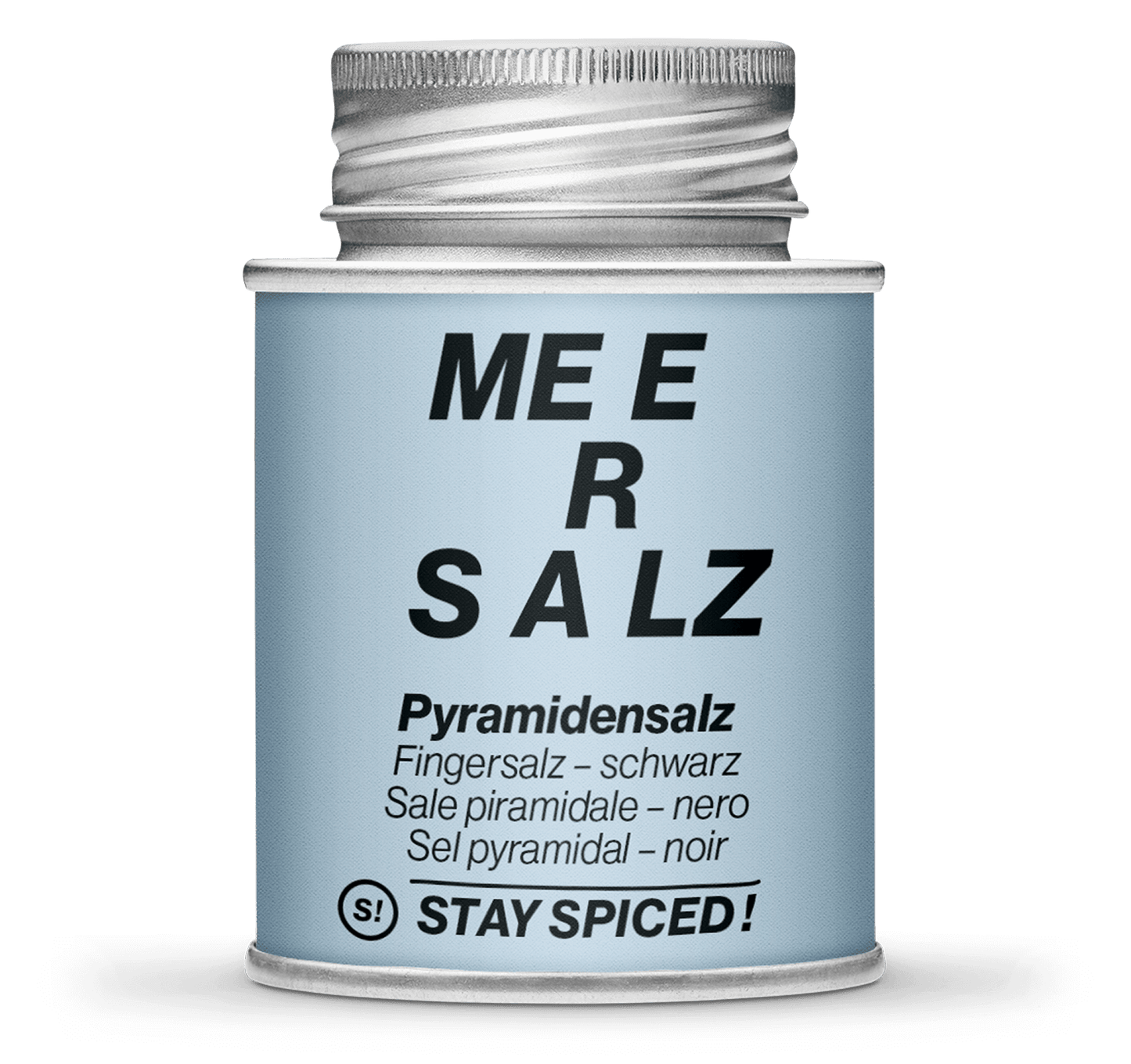 Pyramidensalz schwarz "Fingersalz", 170ml Schraubdose