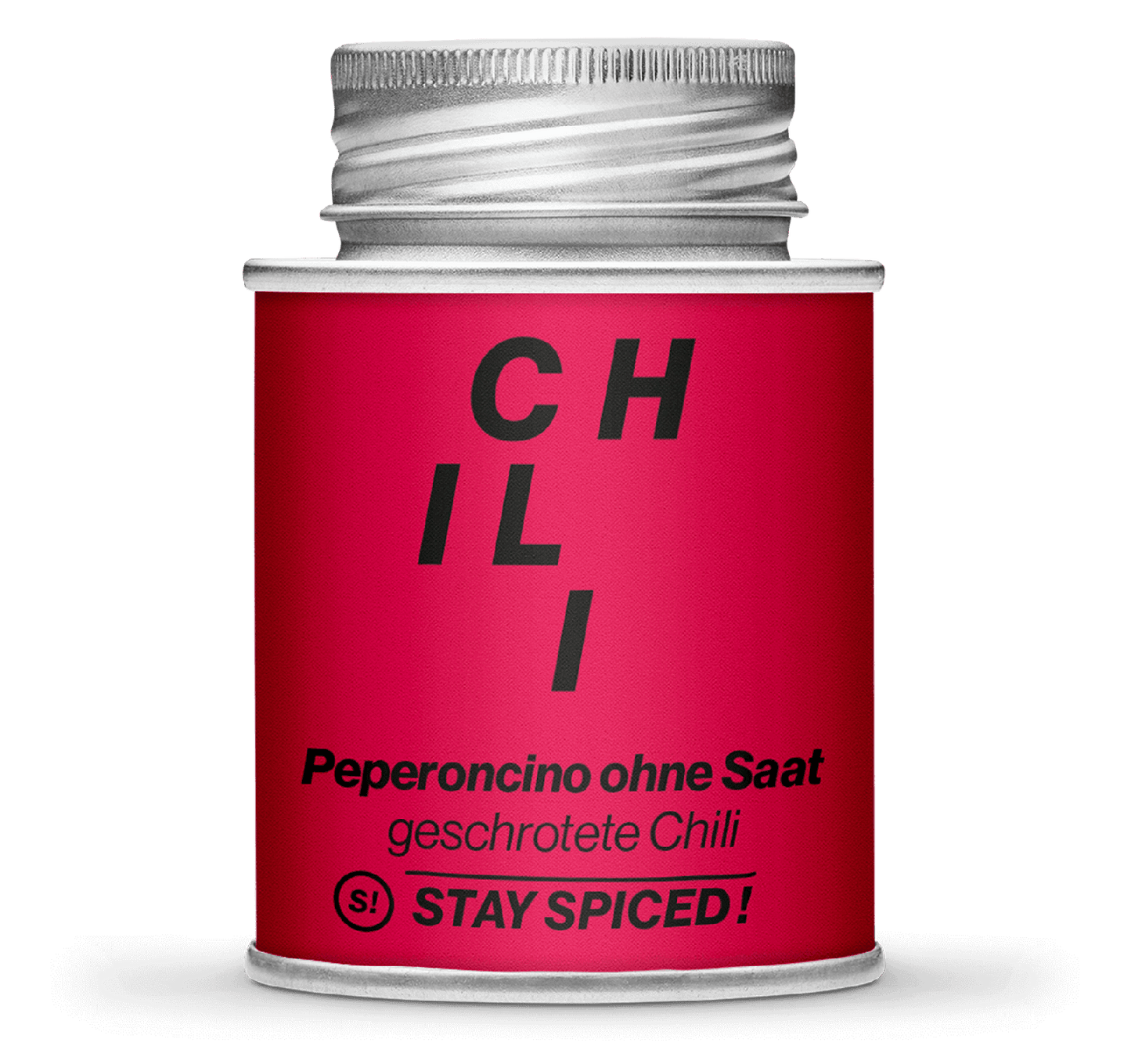 Chili / Peperoncino rot mild geschrotet ohne Saat, 170ml Schraubdose