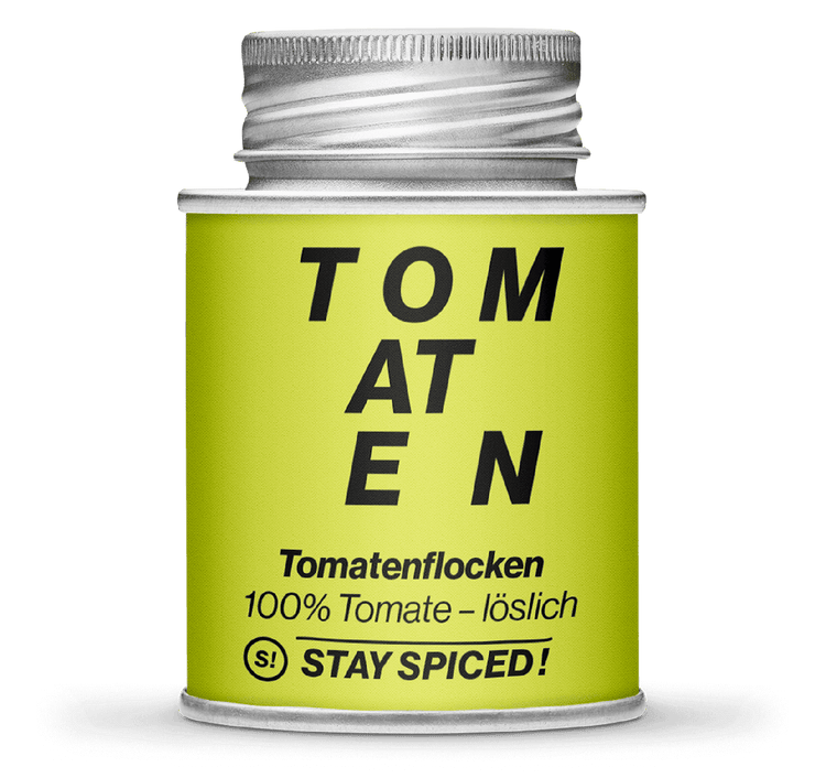 Tomatenflocken - 1kg entspricht 13,9 kg frischen Tomaten, 170ml Schraubdose