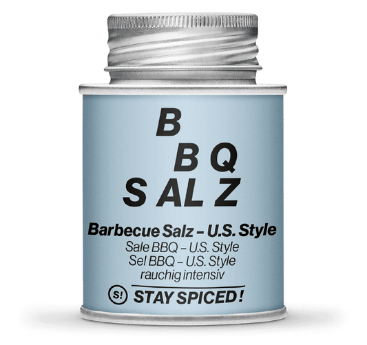 US-Style BBQ Salz, rauchig intensiv, 170ml Schraubdose