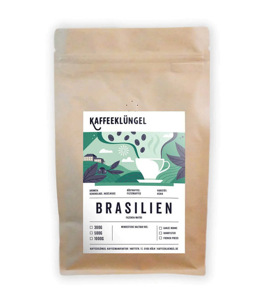Kaffeeklüngel Brasilien Fazenda Matão Filterkaffee, ganze Bohne